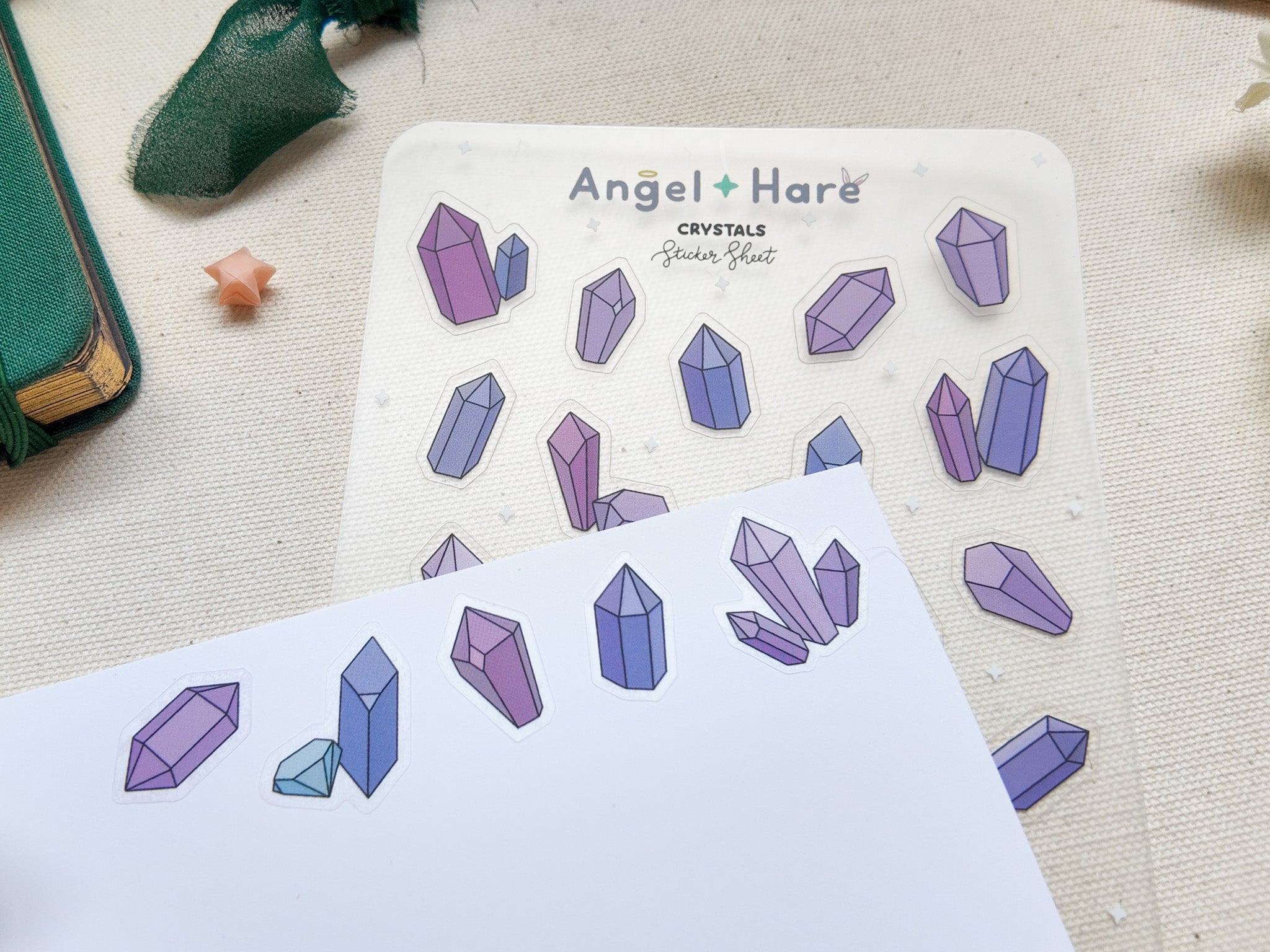 Crystals Waterproof Sticker Sheet