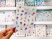 Hybrid Flowers Waterproof Sticker Sheet