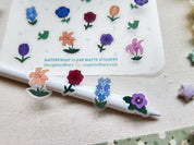 Hybrid Flowers Waterproof Sticker Sheet