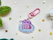 Sleepy Kirby Key Charm