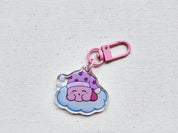 Sleepy Kirby Key Charm