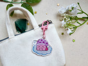 Sleepy Kirby Key Charm