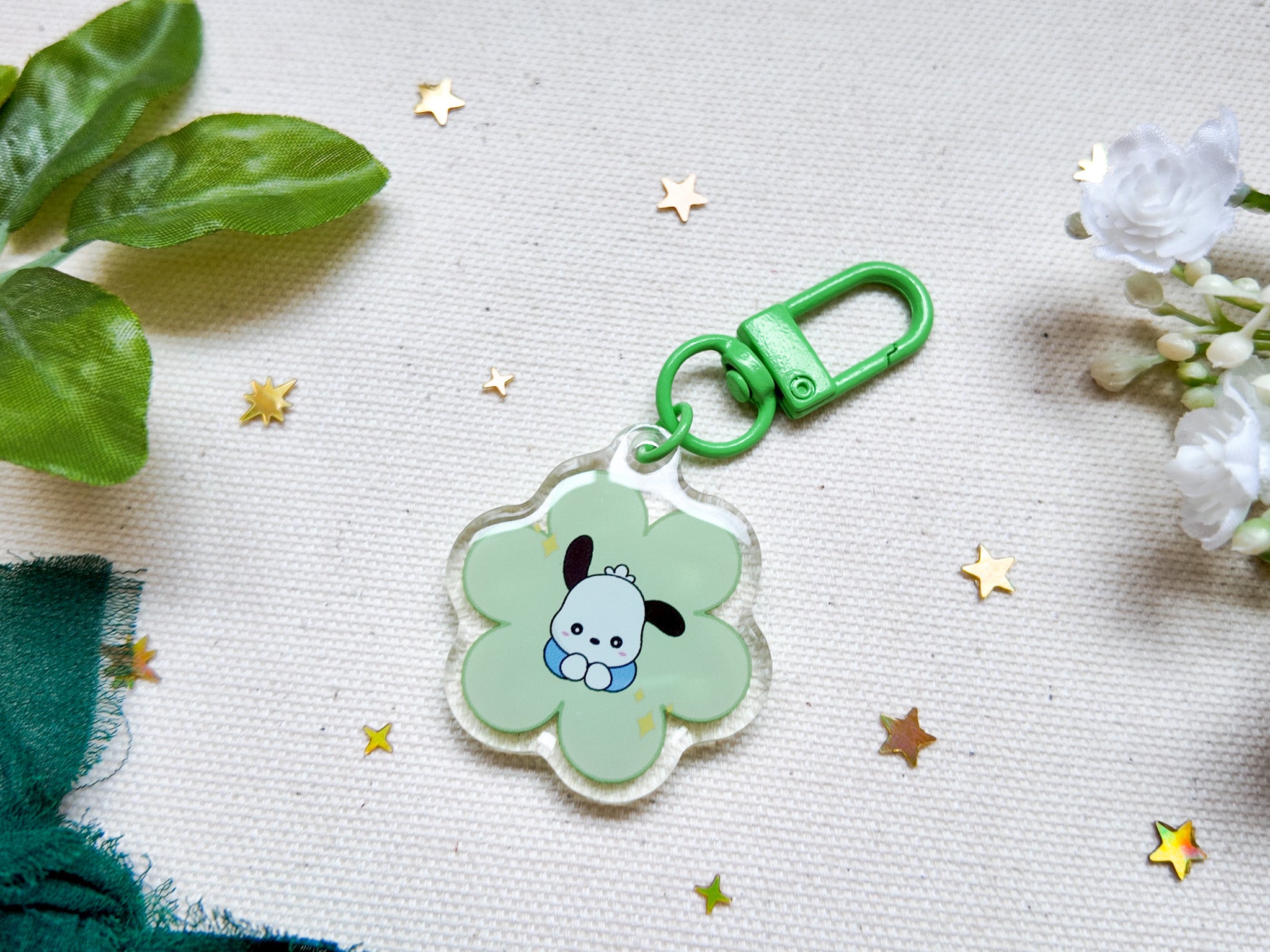 Pochacco Flower Key Charm