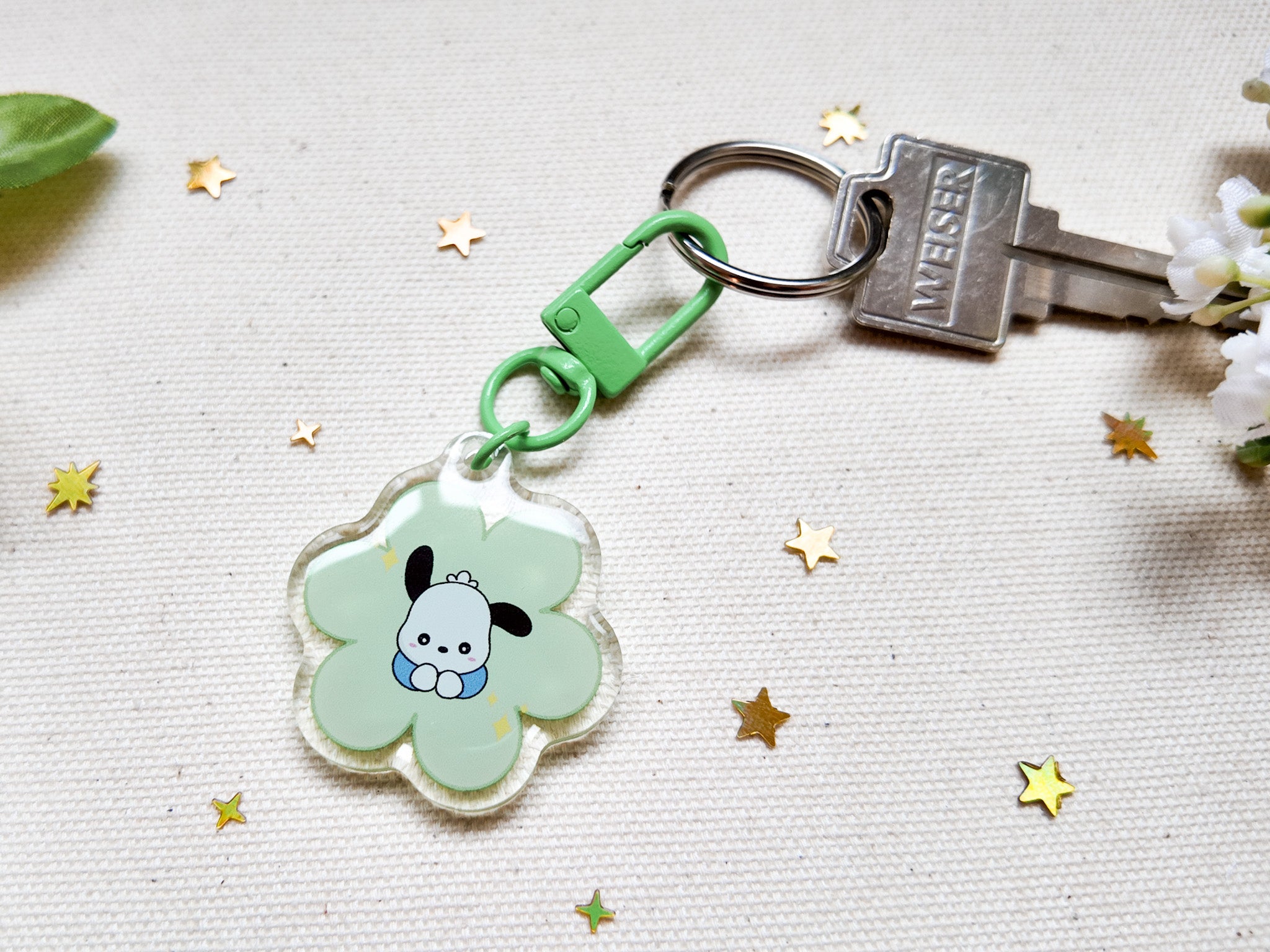 Pochacco Flower Key Charm