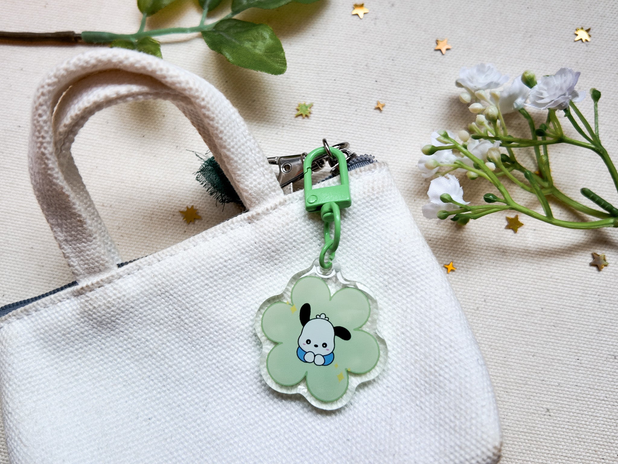 Pochacco Flower Key Charm