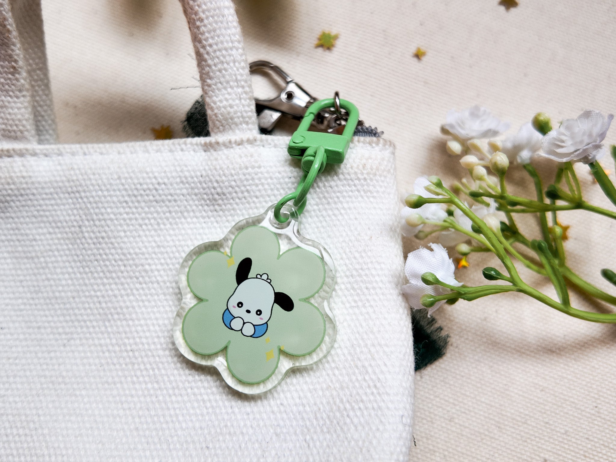 Pochacco Flower Key Charm