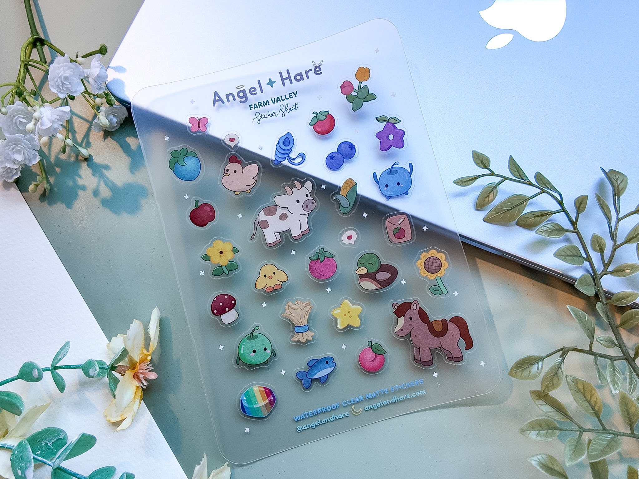 Farm Valley Waterproof Sticker Sheet