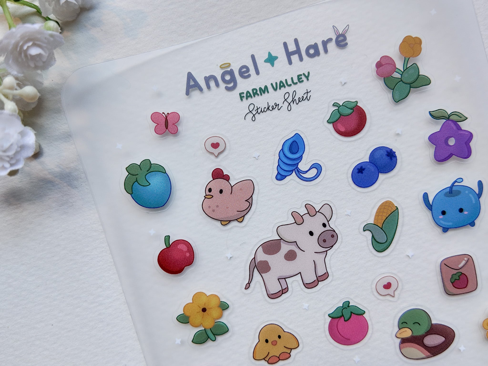 Farm Valley Waterproof Sticker Sheet