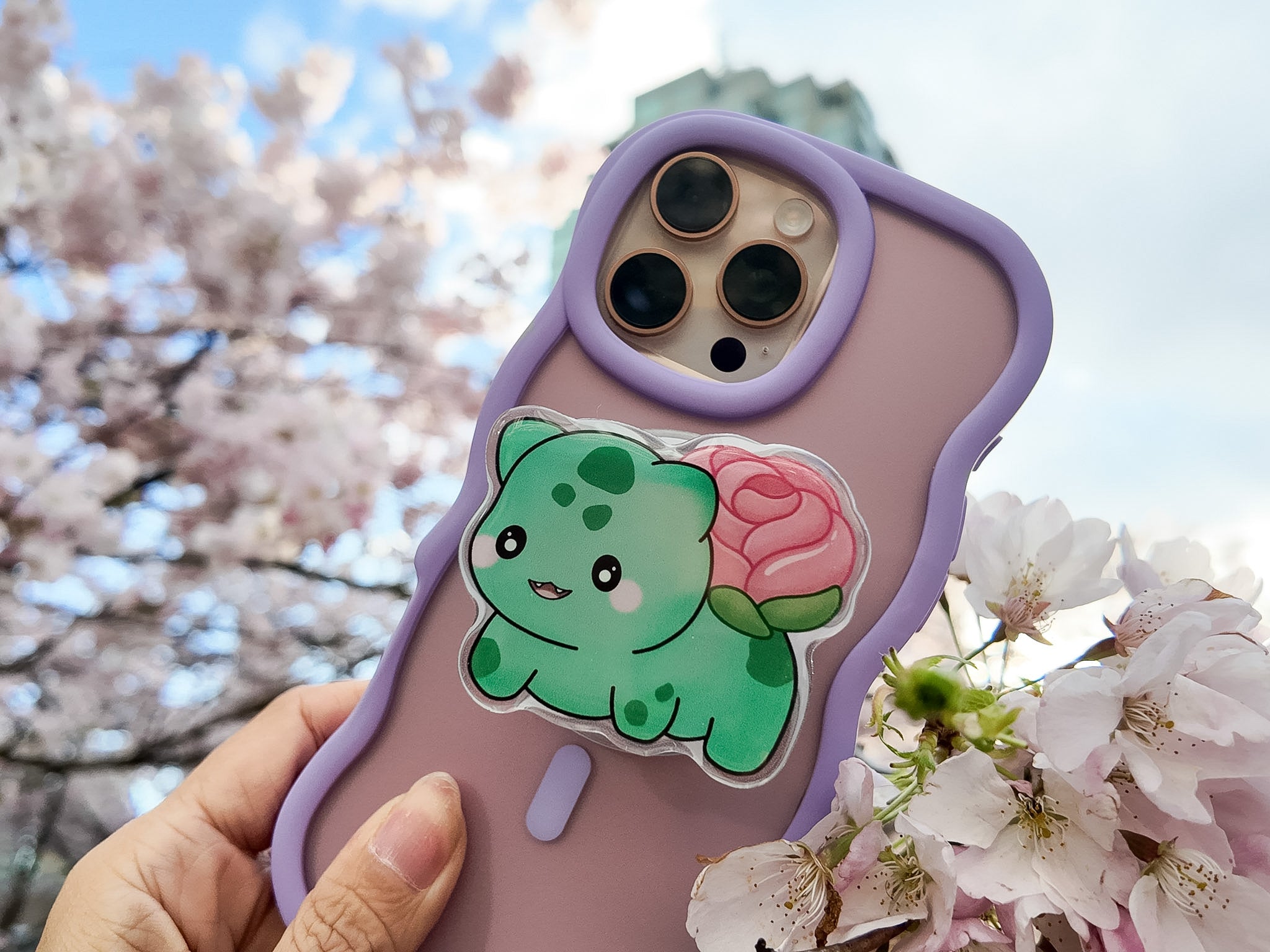 Rose Bulb Magnetic Phone Grip – Angel + Hare