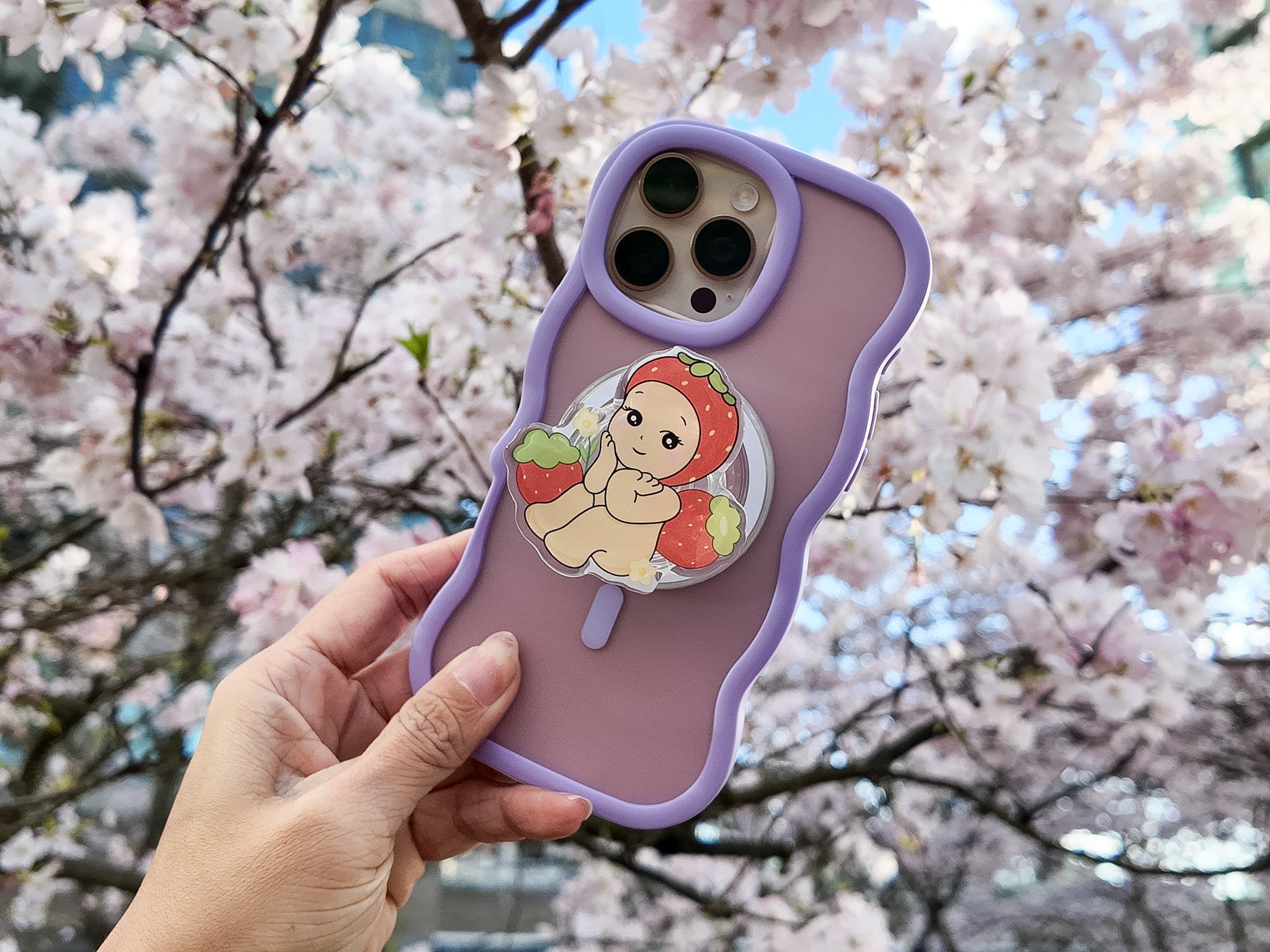 Strawberry Angel Magnetic Phone Grip