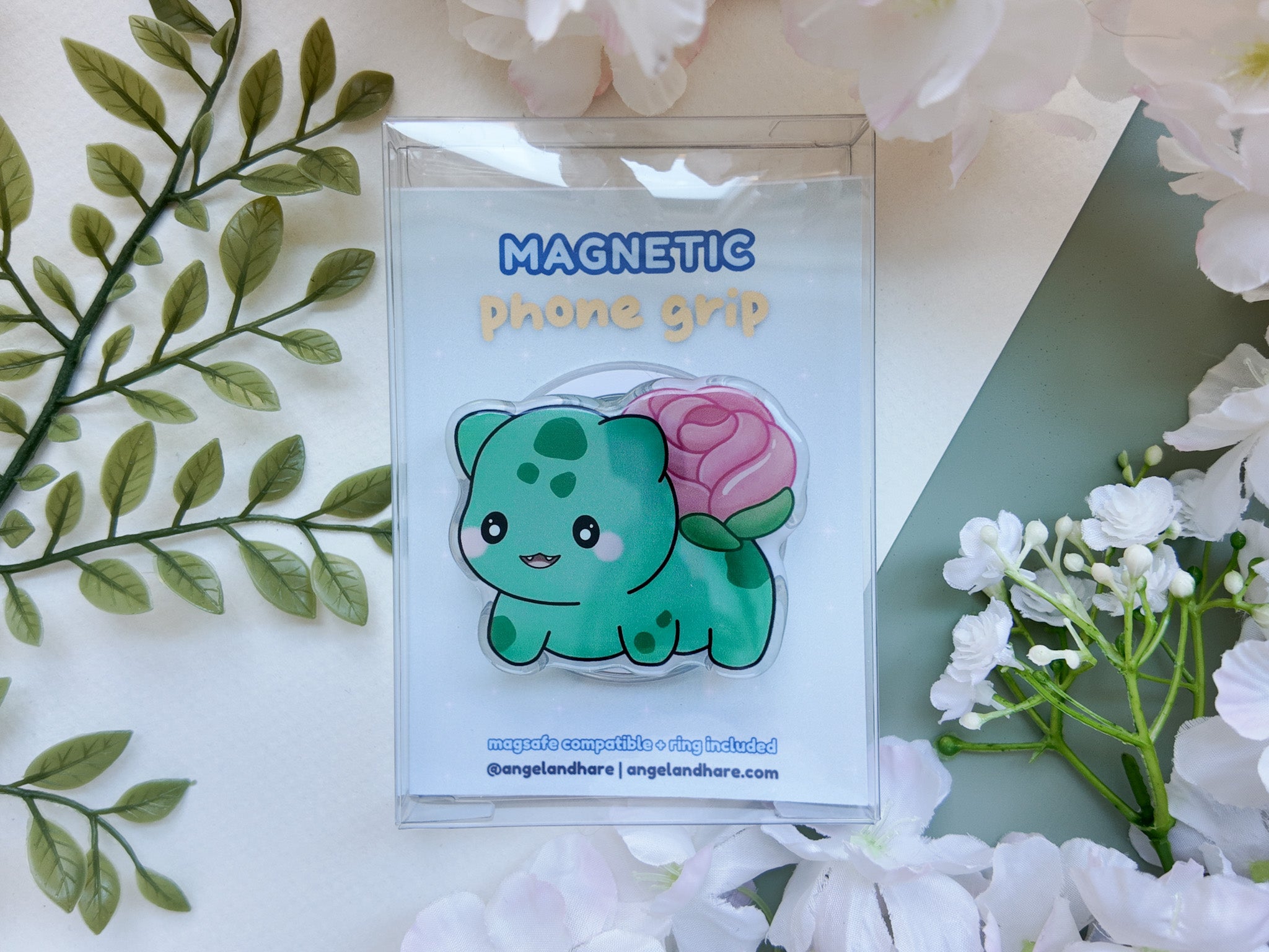 Rose Bulb Magnetic Phone Grip