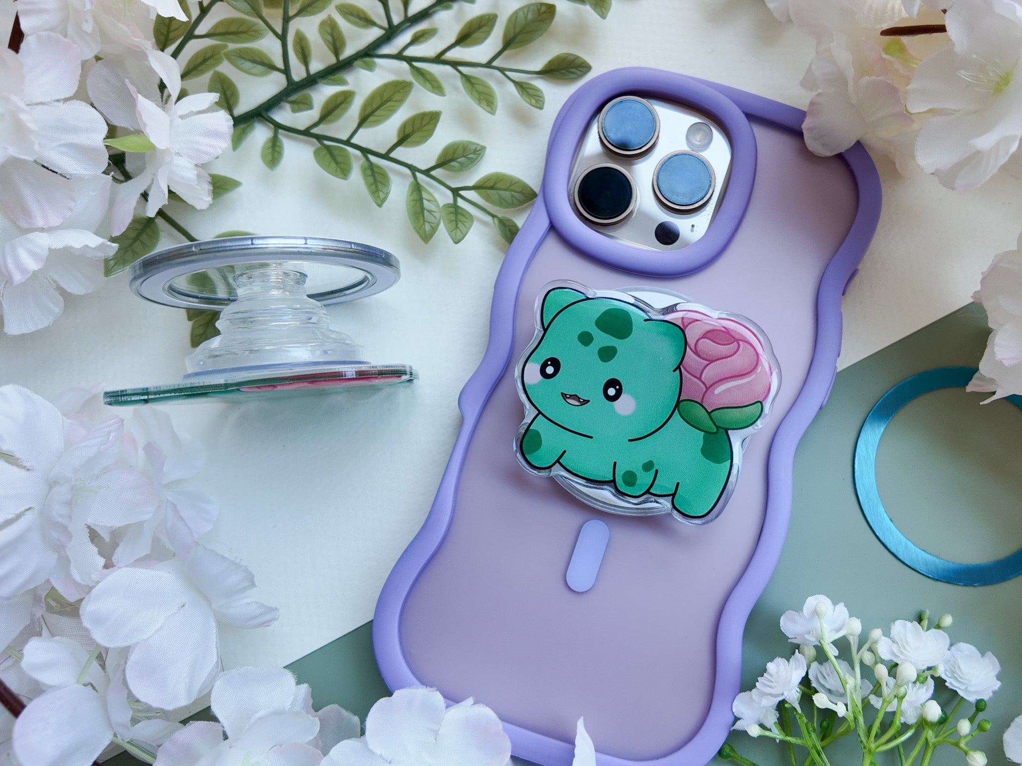 Rose Bulb Magnetic Phone Grip – Angel + Hare