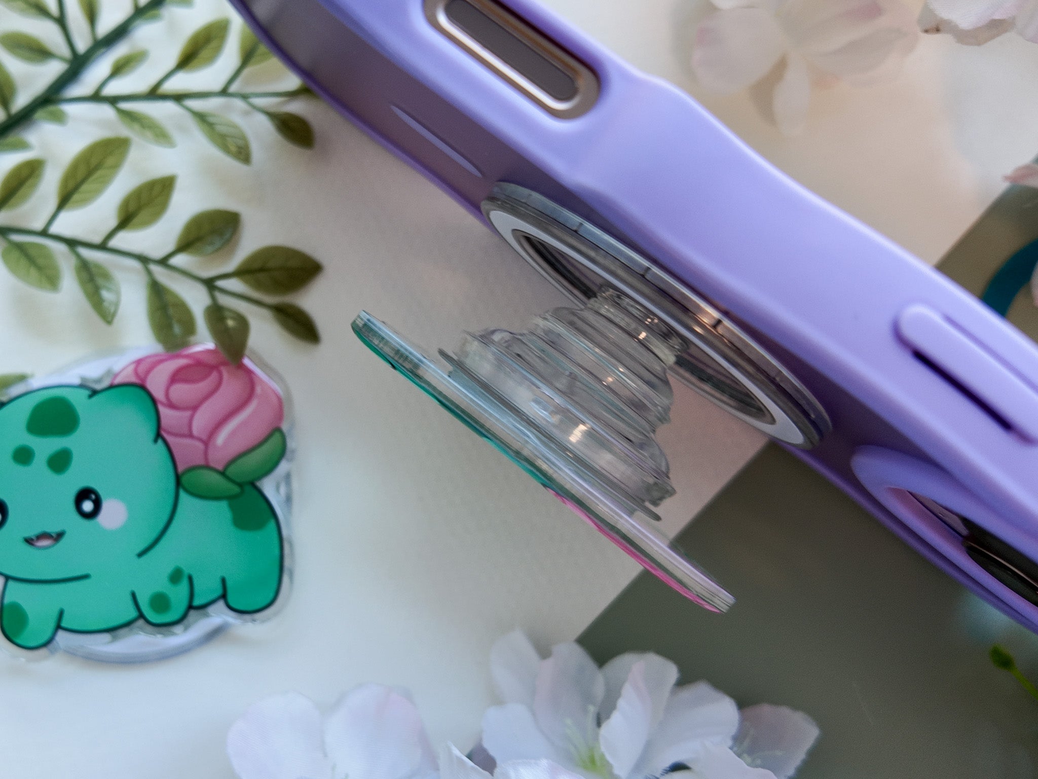 Rose Bulb Magnetic Phone Grip