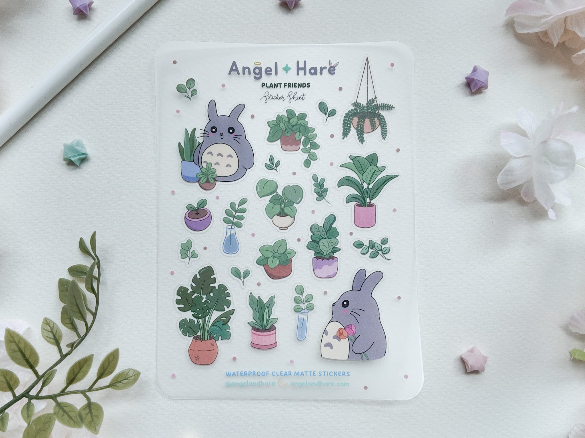 Plant Friends Waterproof Sticker Sheet