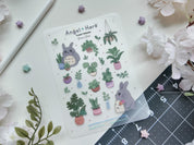 Plant Friends Waterproof Sticker Sheet