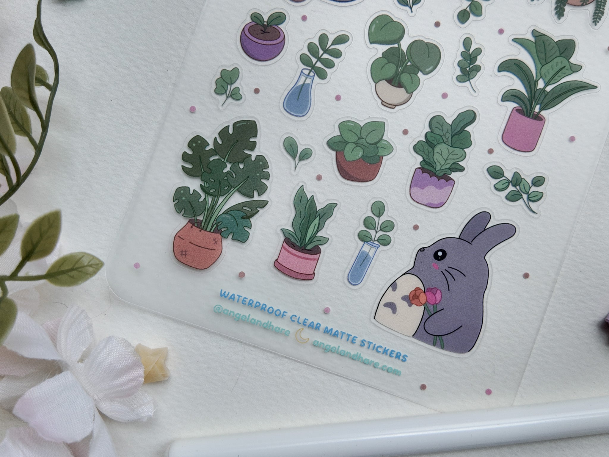 Plant Friends Waterproof Sticker Sheet