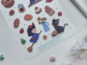 Bakery Delivery Waterproof Sticker Sheet