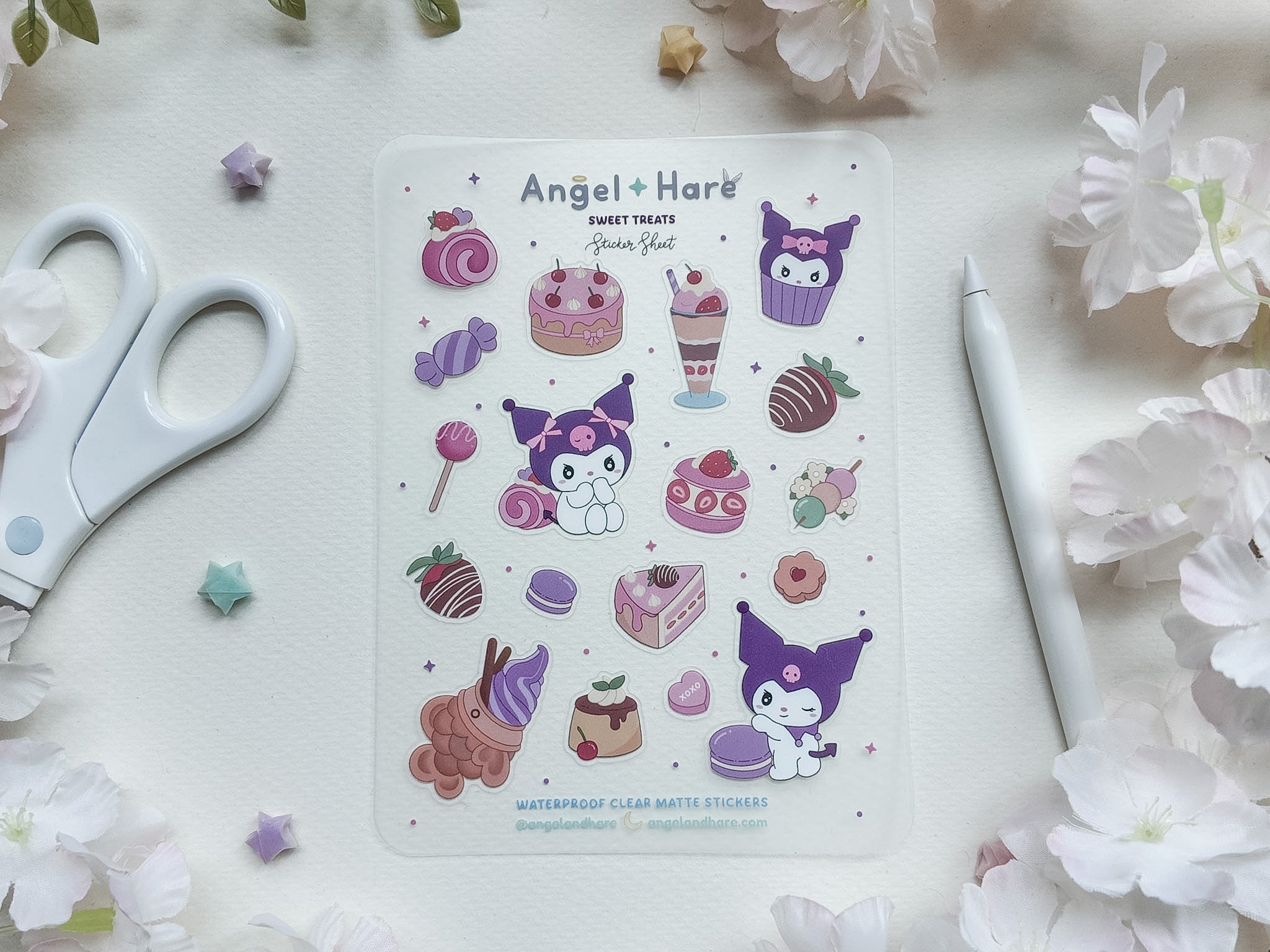 Sweet Treats Waterproof Sticker Sheet