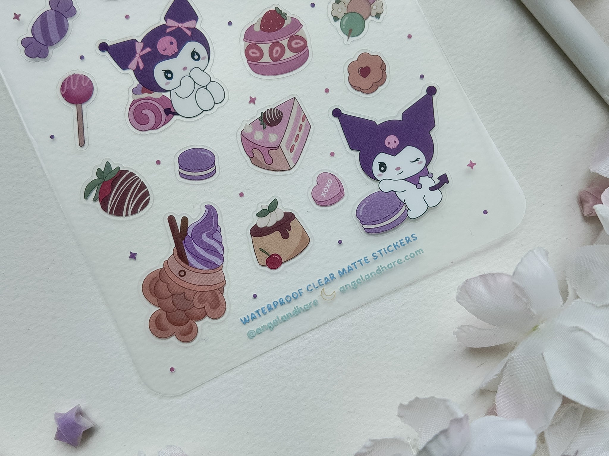 Sweet Treats Waterproof Sticker Sheet
