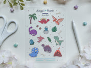 Dino Waterproof Sticker Sheet