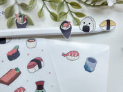 Sushi Waterproof Sticker Sheet