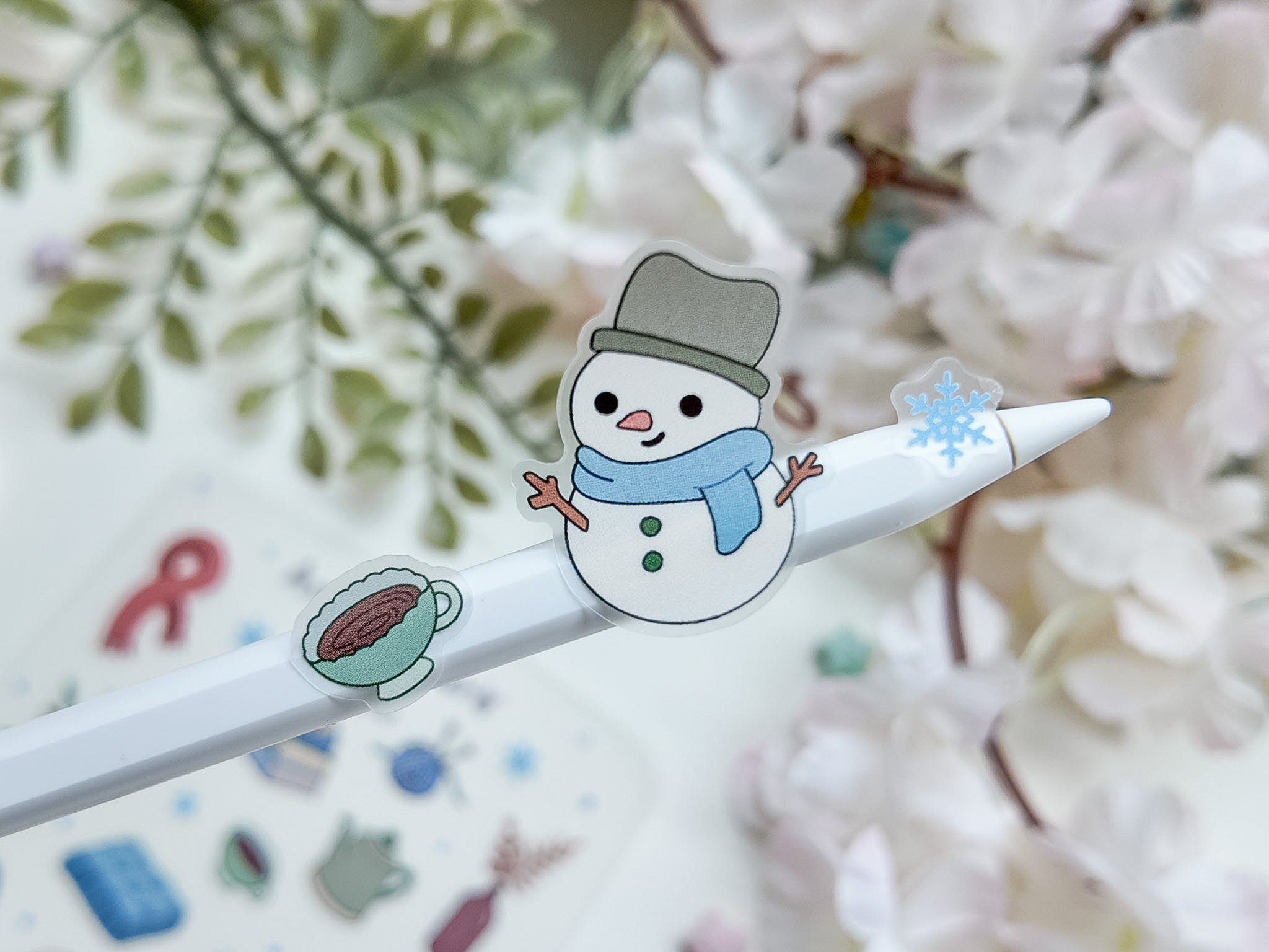 Snow Day Waterproof Sticker Sheet