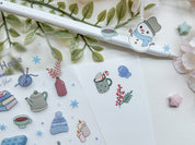 Snow Day Waterproof Sticker Sheet