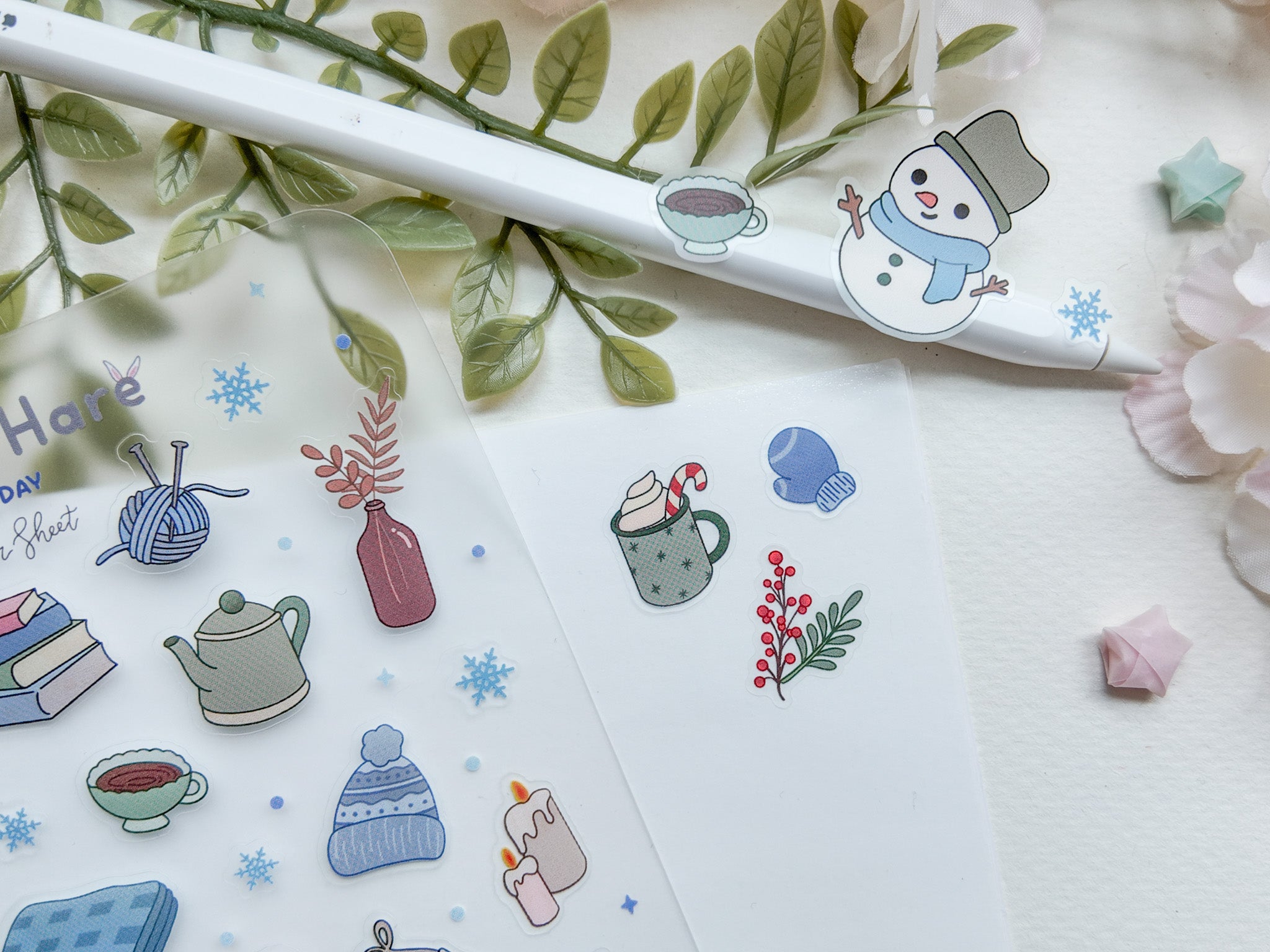 Snow Day Waterproof Sticker Sheet