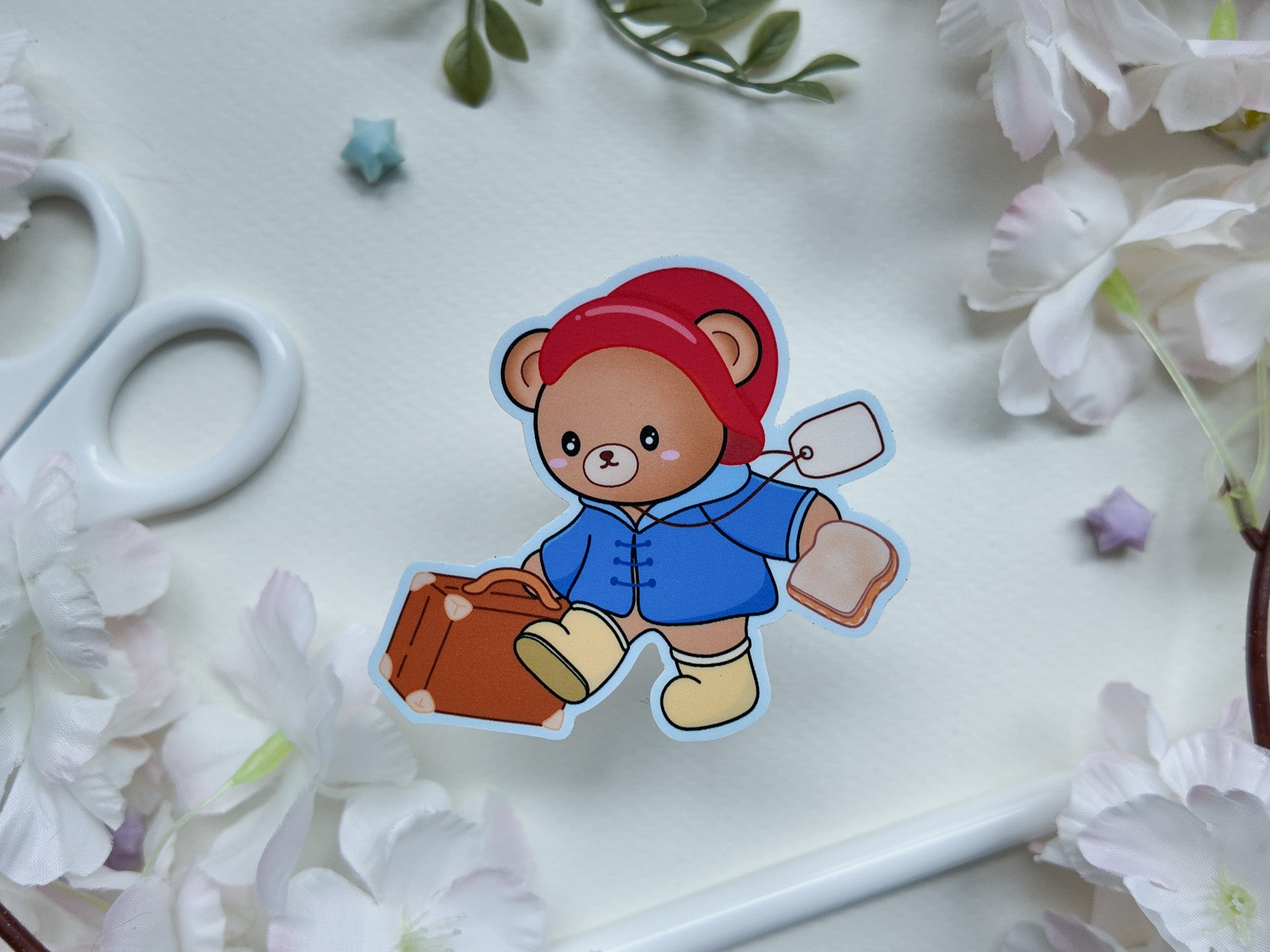 Travel Bear Sticker