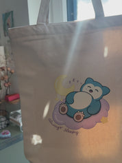 Dreamy Snorlax Tote Bag | Always Sleepy Collection