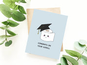 Congrats On Your Scroll | Funny Graduation Card Grad Ceremony Cap High School College University Zoom Virtual Graduation Gift Class of 2022