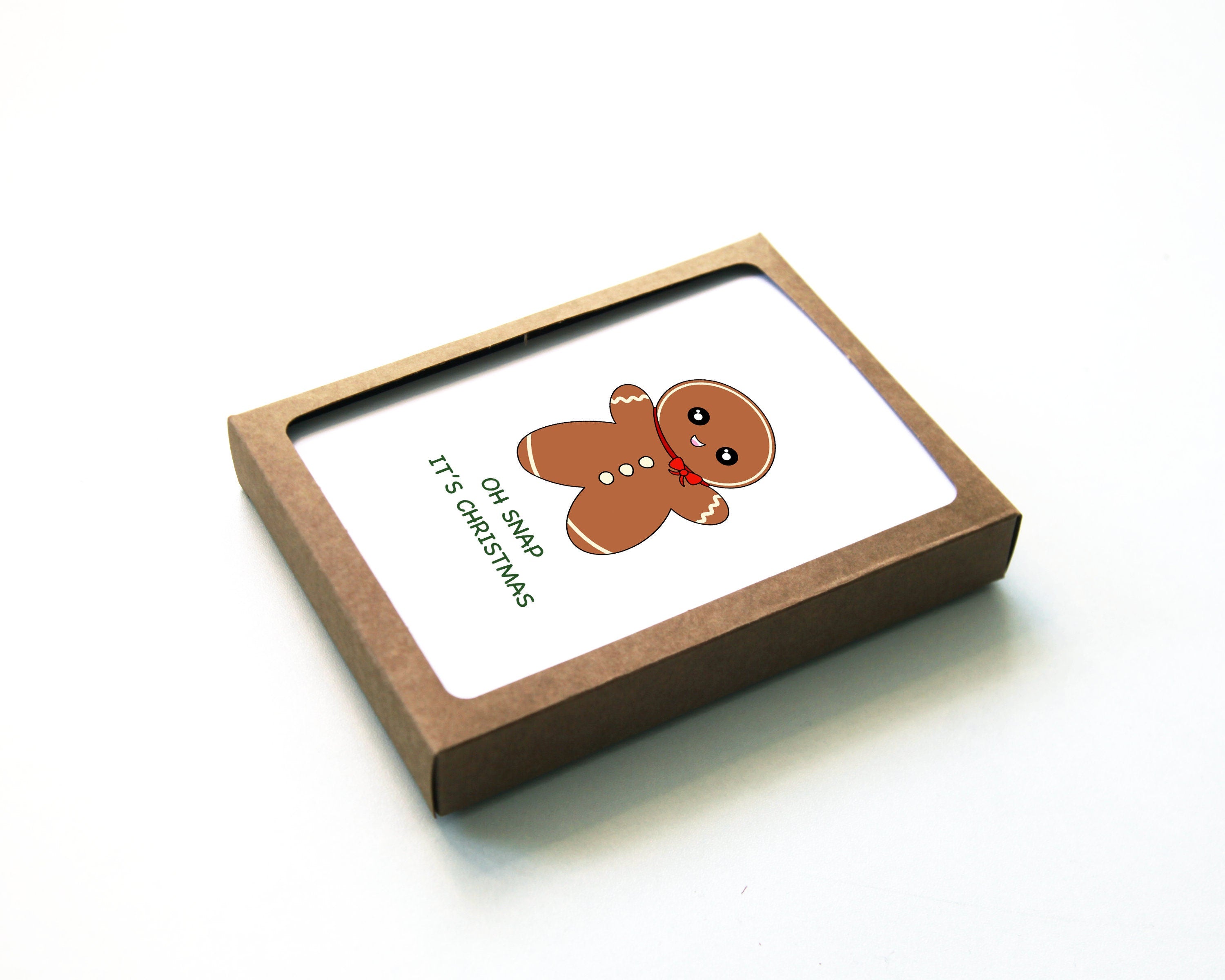 Christmas Cards Boxed Set | Holiday Variety Pack of 5 Cute and Punny Seasonal Greeting Cards Funny Christmas Gift Puns Xmas Cards