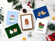 We Wish You A Berry Christmas | Cute Fruit Christmas Card Funny Seasons Greetings Strawberry Blueberry Raspberry Holiday Gift | Angel + Hare