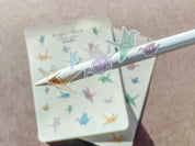 Origami Paper Cranes Sticker Sheet | Clear Pastel Frosted Matte Pretty Journal Cute Planner Transparent Stickers Japanese Paper Folding