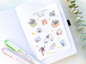 Happy Mail Sticker Sheet | Snail Mail Delivery Stickers Cute Botanical Flowers Spring Florals Matte Pretty Journal Aesthetic Stamp Stickers