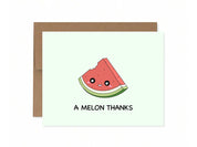 A Melon Thanks | Cute Thank You Card Watermelon Pun Funny Greeting Card For Thanks Card For Boss Employee Teacher Thanks A Million Card
