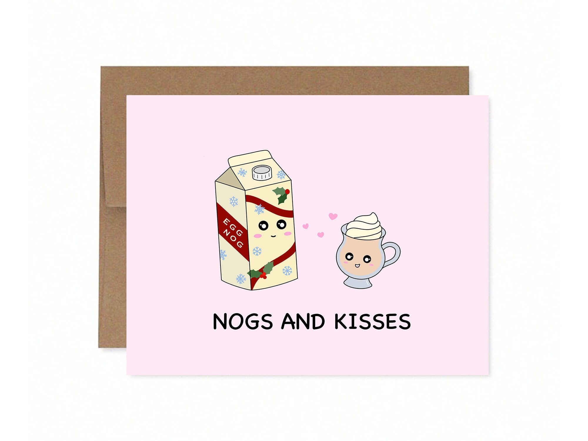 Holiday Drinks Boxed Set | 5 Card Variety Pack Christmas Cards Cute and Punny Festive Seasonal Greeting Cards For Family Friends Groups