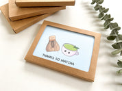 Thanks So Matcha | Thank You Card Matcha Whisk Green Tea Asian Food Cute Funny Greeting Card Thanks So Much | Angel + Hare