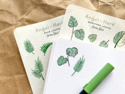 Monstera Leaves Sticker Sheet | Clear Frosted Matte Journal Aesthetic Transparent Planner Washi Stickers Variegated Thai Constellation Plant