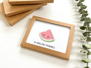 A Melon Thanks | Cute Thank You Card Watermelon Pun Funny Greeting Card For Thanks Card For Boss Employee Teacher Thanks A Million Card