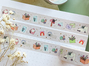 Happy Mail Washi Tape | Gold Foil Journal Washi Tapes Bujo Postage Delivery Letter Mail Cute Sparkle Masking Tape Sticker Planner Deco