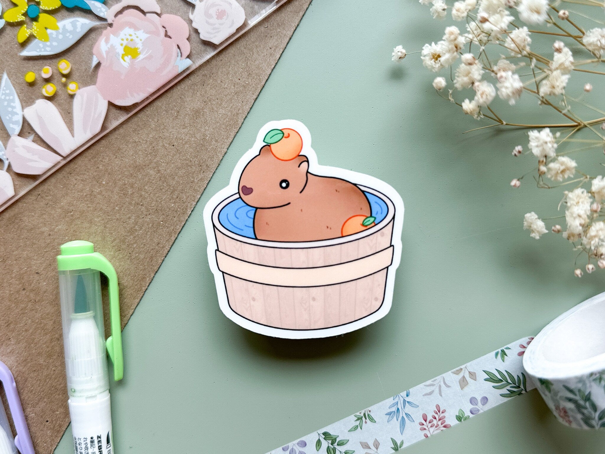 Capybara Stack Sticker Cute Capybara Stickers