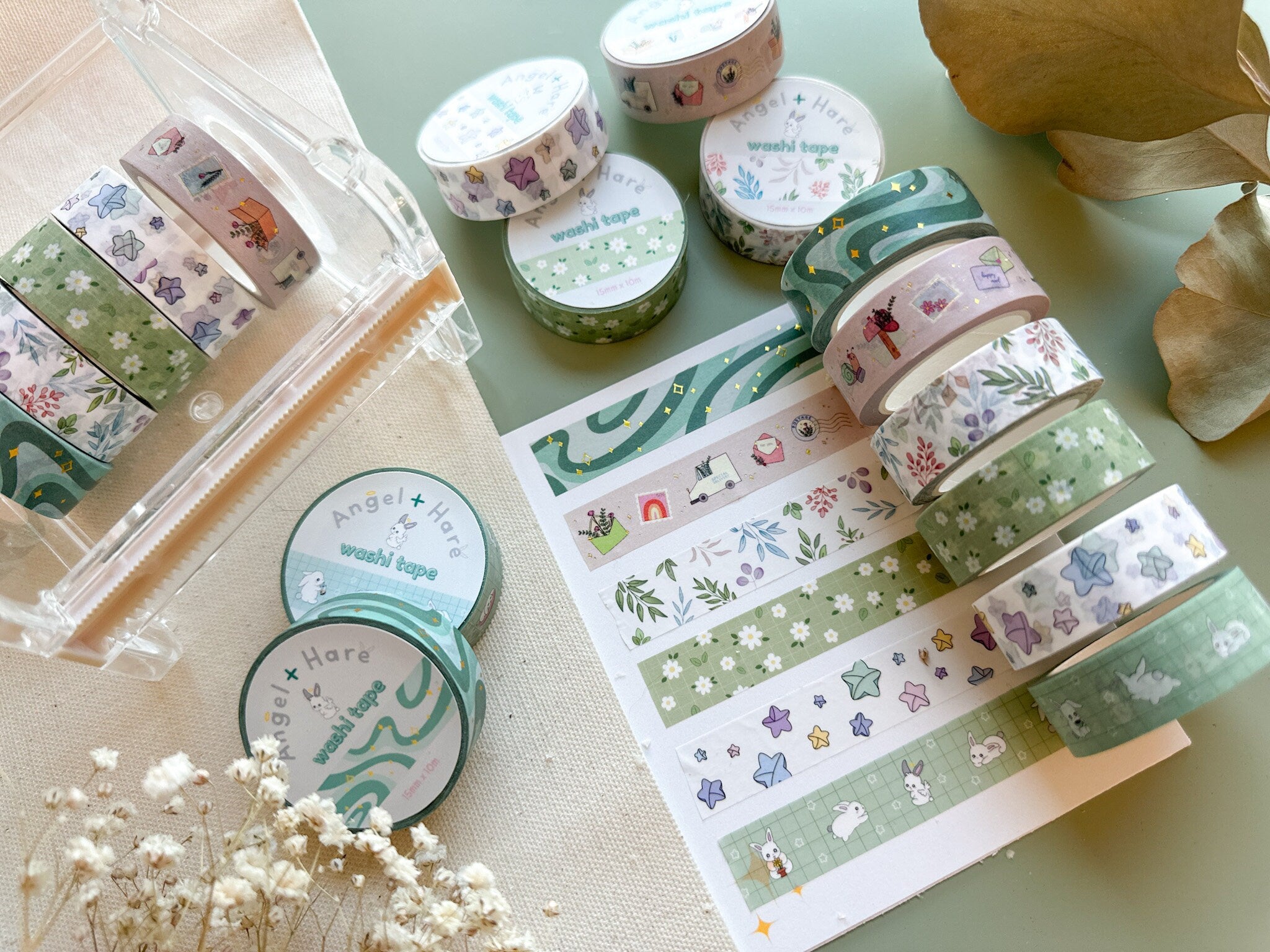 Origami Stars Washi Tape | Journal Pastel Washi Tapes Japanese Paper Folding Star Cute Kawaii Masking Tape Origami Sticker Planner Tape