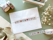 Happy Mail Washi Tape | Gold Foil Journal Washi Tapes Bujo Postage Delivery Letter Mail Cute Sparkle Masking Tape Sticker Planner Deco