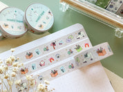Happy Mail Washi Tape | Gold Foil Journal Washi Tapes Bujo Postage Delivery Letter Mail Cute Sparkle Masking Tape Sticker Planner Deco